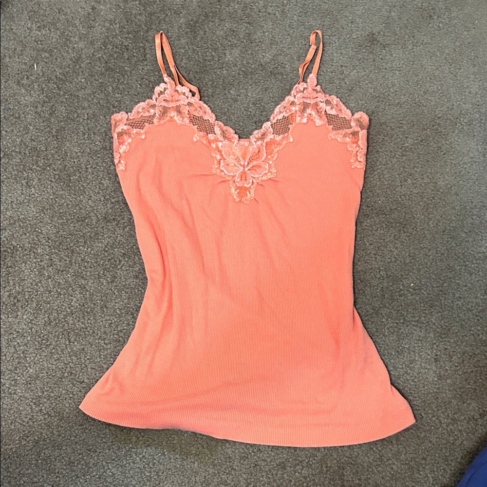 Banana Republic Coral Lace Cami Top